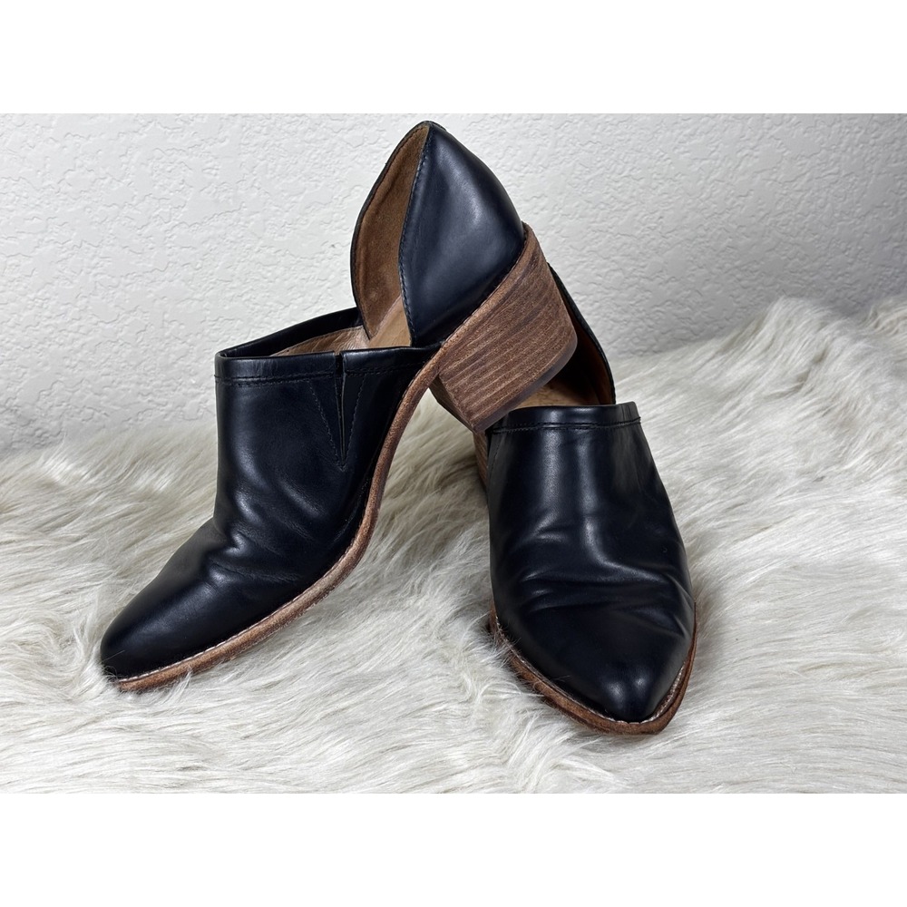 Madewell Brady Bootie 8 Black Leather Ankle Boots Minimalist Chic Casual - Picture 2 of 7